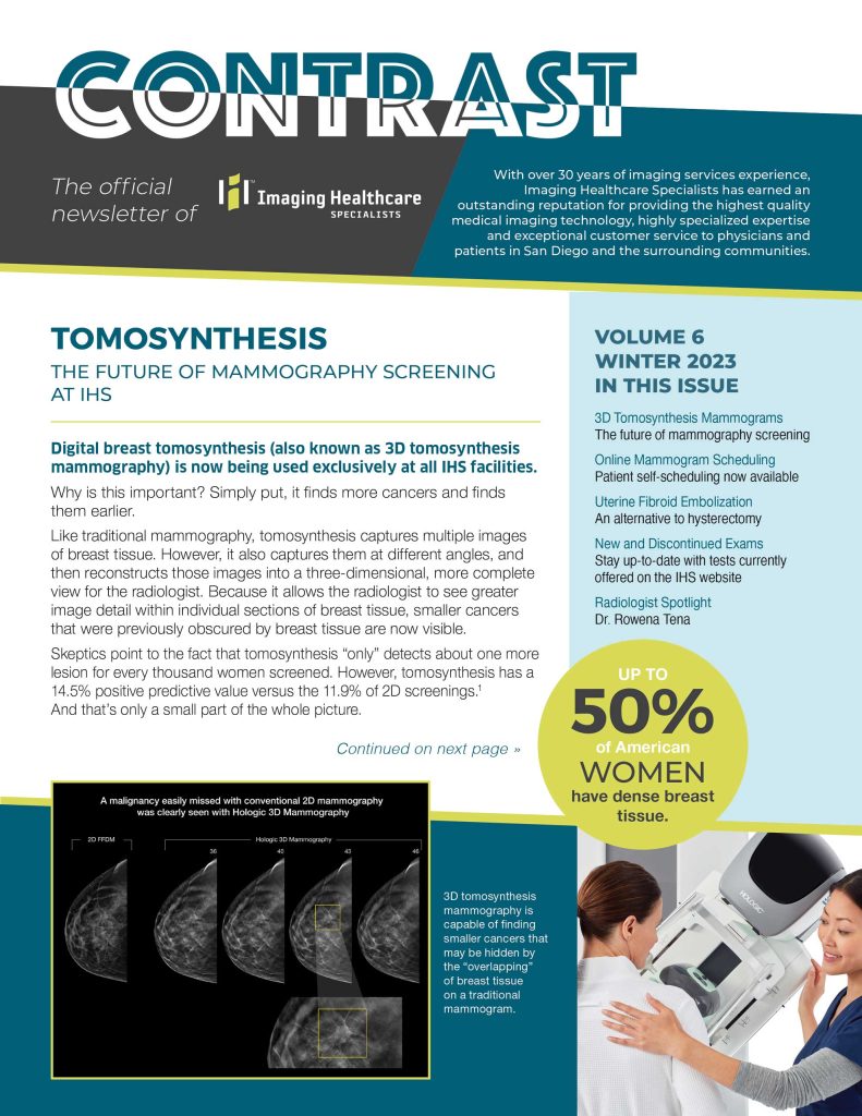 Winter 2023 Newsletter from Imaging Healthcare Specialists - Imaging ...